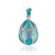 Chic Blue Enamel Egg Pendant With Crystals The Romanov, image 