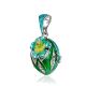Floral Motif Locket Pendant With Enamel And Crystals The Romanov, image , picture 4