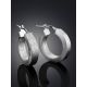 Bold Matte Texture Hoop Earrings The Silk, image , picture 2