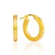 Chunky Gilded Hoop Earrings The Silk, image 