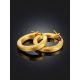 Chunky Gilded Hoop Earrings The Silk, image , picture 2