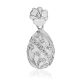 Fabulous White Enamel Egg Shaped Pendant The Romanov, image 