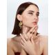 Ultra Feminine Gilded Silver Topaz Ring, Ring Size: 6.5 / 17, image , picture 6