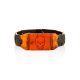 Bold Amber Bracelet With Engraving, image 