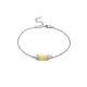 Stylish Chain Bracelet With Milky Colored Amber, image 