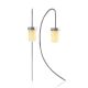 Designer Threader Earrings With Milky Colored Amber, image 