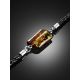 Designer Unisex Bracelet With Natural Amber Centerstone, image , picture 2
