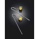 Ultra Lightweight Chain Earrings With Honey Amber, image , picture 2