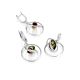Geometric Designer Amber Earrings, image , picture 4