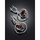 Geometric Designer Amber Earrings, image , picture 2
