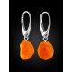 Bold Textured Amber Earrings, image , picture 3