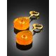 Textured Amber Drop Earrings, image , picture 2