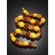 Boho Chic Style Amber Beaded Necklace, image , picture 2