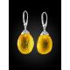 Stunning Textured Amber Earrings, image , picture 3