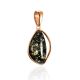Lustrous Green Amber Drop Pendant, image , picture 3