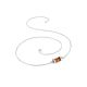 Stylish Chain Necklace With Amber Bar Detail, image , picture 3
