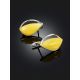 Voluminous Yellow Amber Earrings, image , picture 2