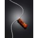 Chain Necklace With Amber Bar Pendant, image , picture 2