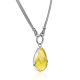 Gorgeous Necklace With Amber Drop Shaped Pendant, image , picture 4