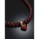 Chic Amber Choker Necklace With Heart Pendant, image , picture 2