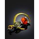 Gilded Crescent Brooch With Tiny Kitten, image , picture 2