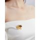 Designer Honeycomb Motif Amber Brooch, image , picture 3