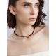 Chic Amber Choker Necklace With Heart Pendant, image , picture 4