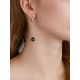 Stylish Chain Earrings With Natural Green Amber, image , picture 3