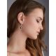 Geometric Designer Amber Earrings, image , picture 3