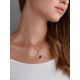 Bold Geometric Pendant With Mix Color Amber Centerstone, image , picture 3