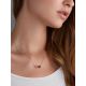 Stylish Chain Necklace With Amber Bar Detail, image , picture 4
