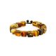 Bold Textured Amber Bracelet, image 