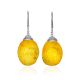 Stunning Textured Amber Earrings, image 