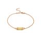 Trendy Gilded Chain Bracelet With Amber, image 