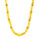 Boho Chic Style Amber Beaded Necklace, image 