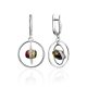 Geometric Designer Amber Earrings, image 