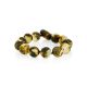 Textured Amber Beaded Bracelet, image 