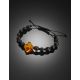 Chic Amber Shamballa Bracelet With Bright Bee For Kids, image , picture 2