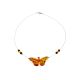 Lightweight Amber Necklace The Butterfly, image , picture 3
