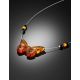 Lightweight Amber Necklace The Butterfly, image , picture 2