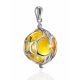 Classy Lemon Amber Pendant, image , picture 3