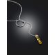 Designer Y-Necklace With Amber Bar Pendant, image , picture 2