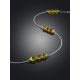 Subtle Design Chain Necklace With Amber, image , picture 2