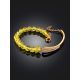 Refined Gilded Bracelet With Amber And Crystals, image , picture 2