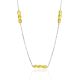 Subtle Design Chain Necklace With Amber, image 