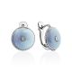 Romantic Blue Enamel Diamond Earrings The Heritage, image 