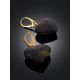 Textured Amber Heart Earrings, image , picture 2