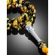 33 Mosaic Amber Muslim Prayer Beads With Tassel The Dalmatian, image , picture 2