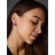 Elegant Golden Earrings With Smoky Quartz, image , picture 4