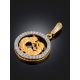 Dazzling Gemini Sign Pendant With Crystals, image , picture 2